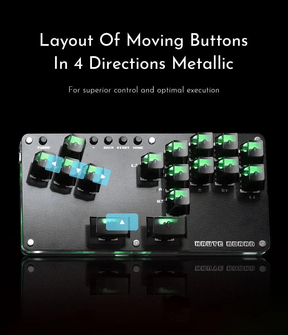 Cosmox Mini Stickless Arcade Controller Fightstick Hitbox For PC