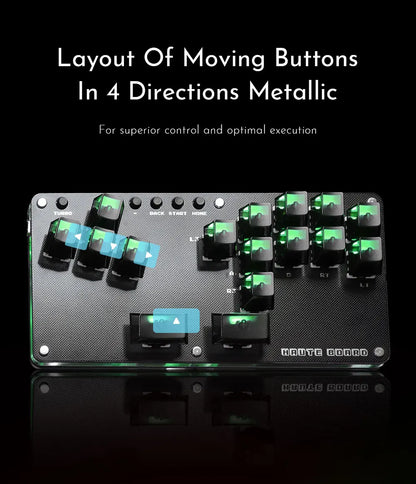 Cosmox Mini Stickless Arcade Controller Fightstick Hitbox For PC