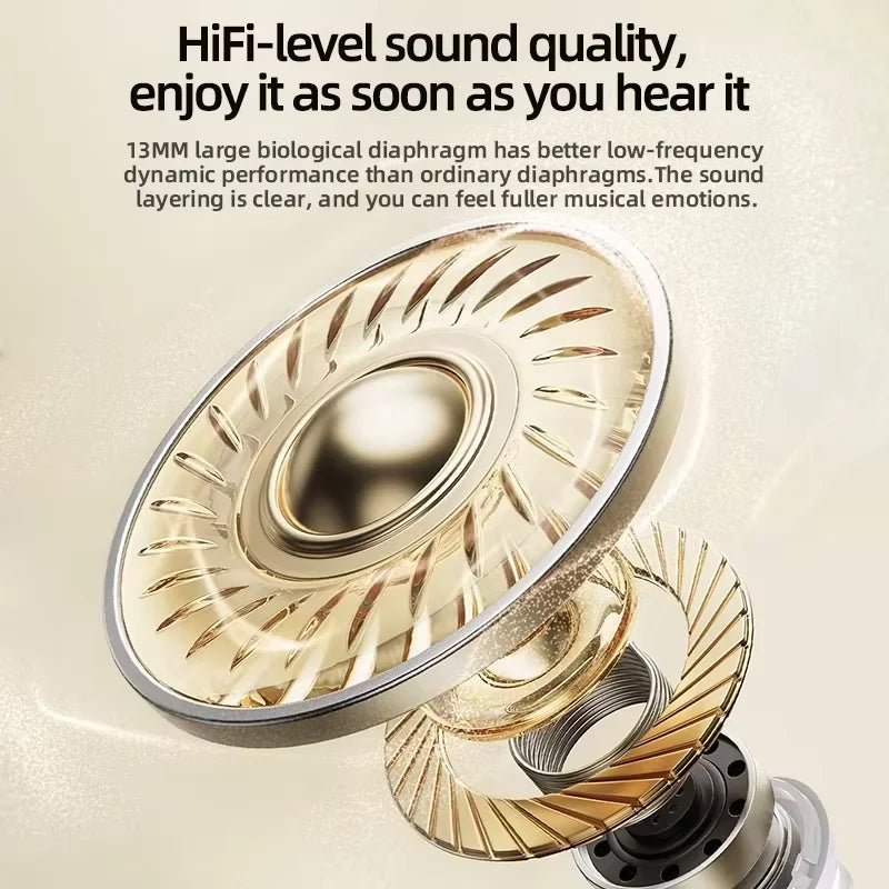TWS Fashion Bluetooth Wireless Earphoen 9D Stereo HD Call Low Delay