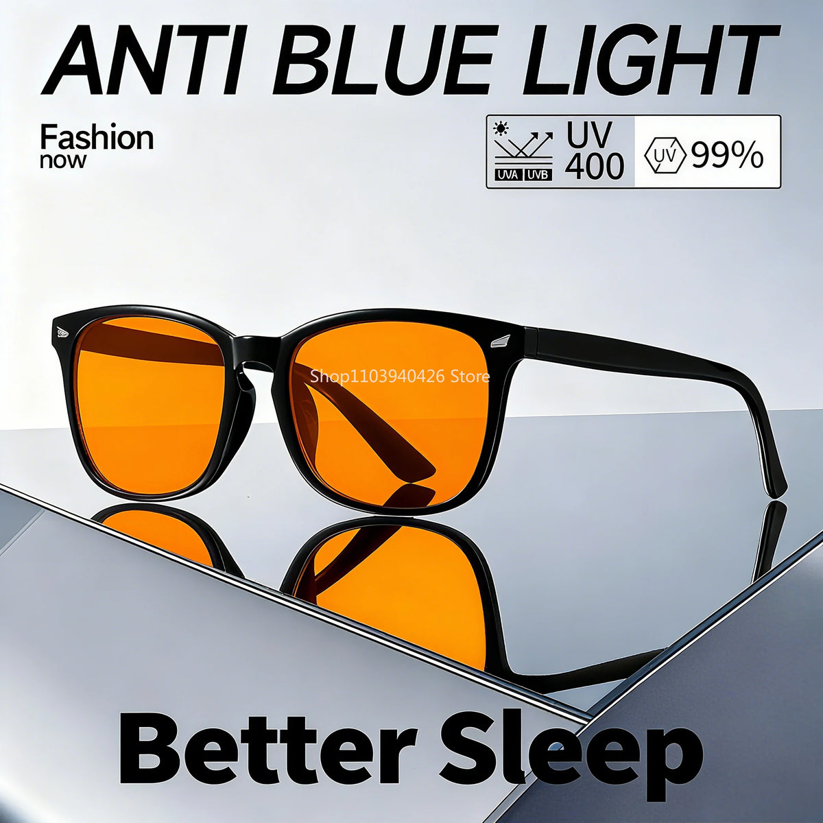 Blue Light Glasses Men Sleep Glasses For Blue Light Blocking Red Lens