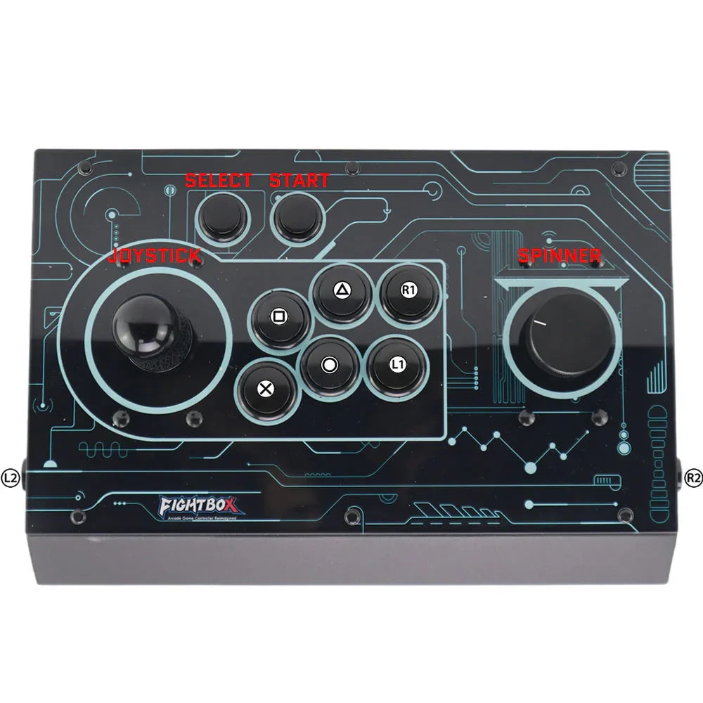 R9 Hitbox Style Arcade Fight Stick Joystick Raspberry Pico Board With