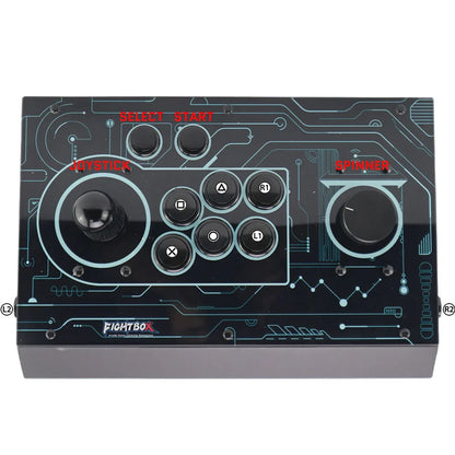 R9 Hitbox Style Arcade Fight Stick Joystick Raspberry Pico Board With