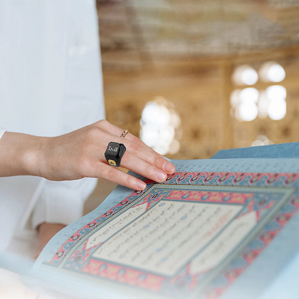 Newest Ring Smart Prayer Ring Prayer Reminder Tasbih Counter Time