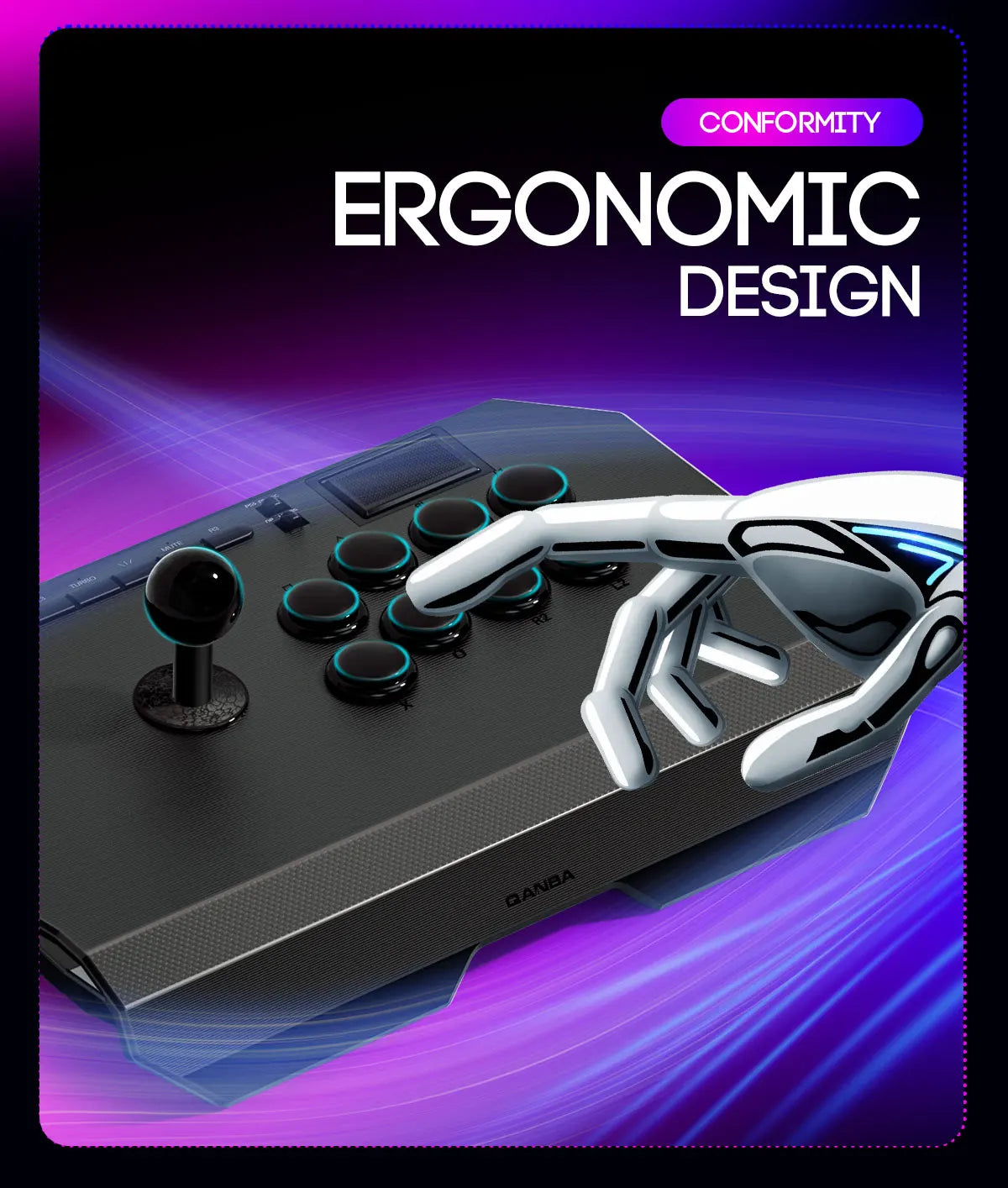 Drone 2 Arcade Joystick Fighting Stick For Console Console PC