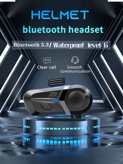 Bluetooth 5.3 Helmet Headset Wireless Hands-free Call Phone Kit