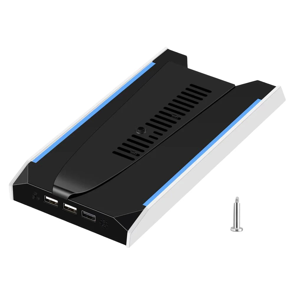 For PS 5 Slim/ps 5 Pro RGB Vertical Cooling Stand Base 8 Light Mode
