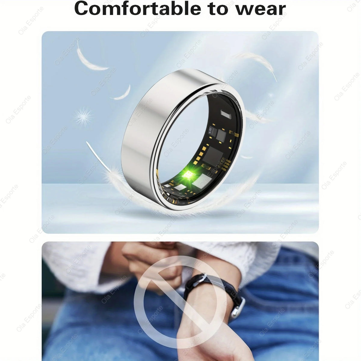 All Size（6-14） Smart Ring Men Women Heart Rate Blood Oxygen And Sleep