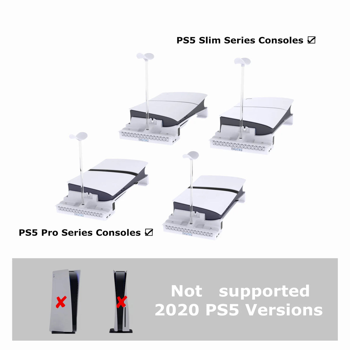 Horizontal Cooling Stand For Console Slim/pro Disc Edition & Digital