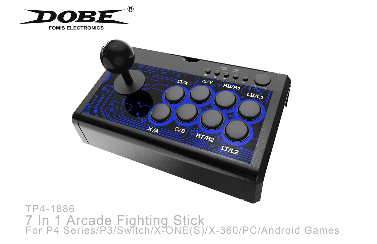 Arcade Fighting Stick 1886,wired Game Joystick Controller For