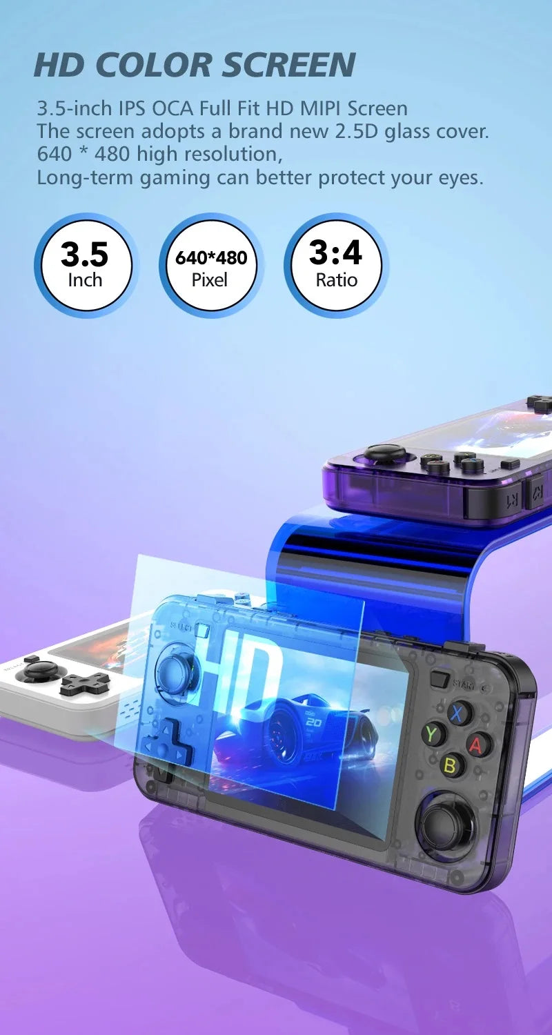 Retro Handheld Video Game Console Linux System 3.5-inch IPS Screen