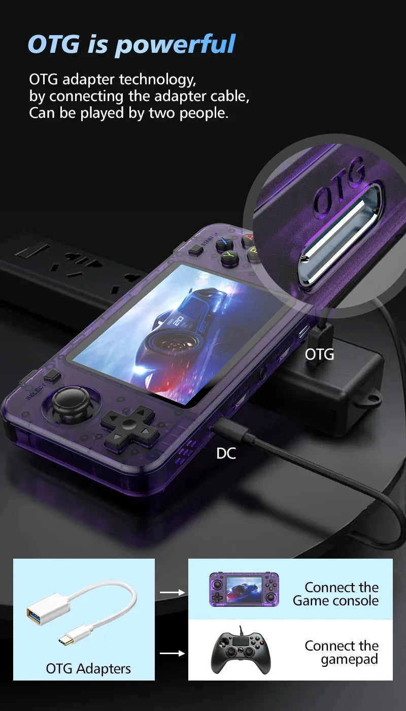 Retro Handheld Video Game Console Linux System 3.5-inch IPS Screen