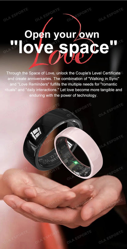 Smart Couple Ring Bluetooth Connection Multiple Sports Modes