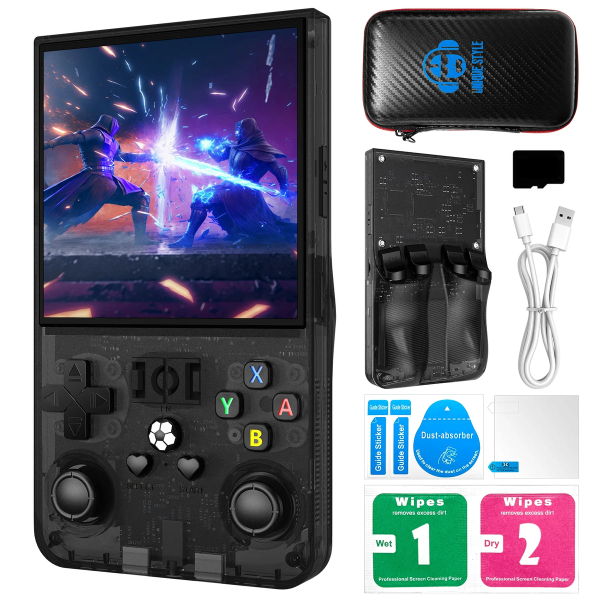 R36max Retro Handheld Game Console Chip 22000+games Open Source Linux