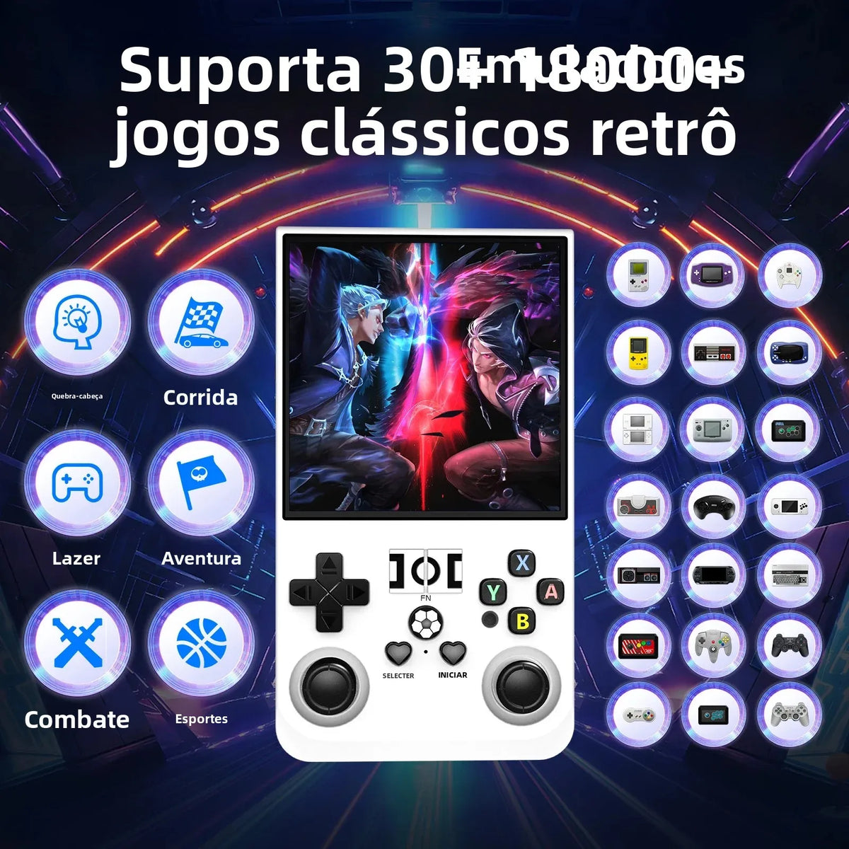 R36max Retro Handheld Game Console Chip 22000+games Open Source Linux