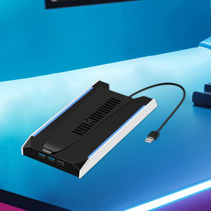For PS 5 Slim/ps 5 Pro RGB Vertical Cooling Stand Base 8 Light Mode