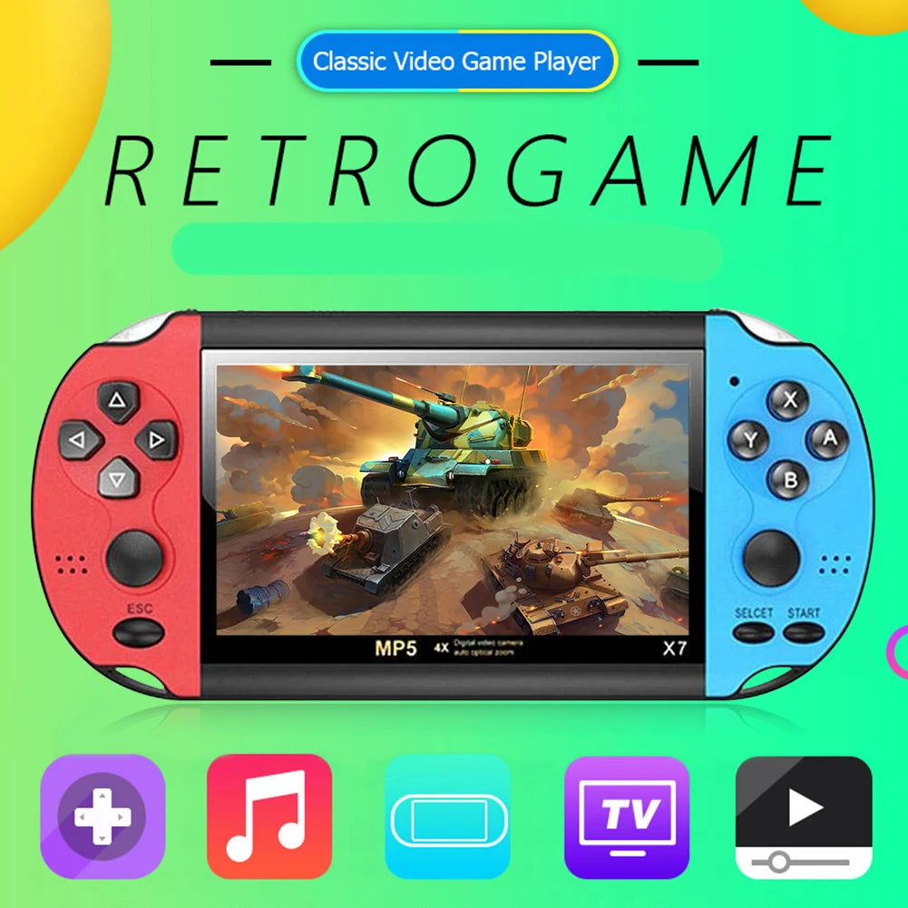 Retro Video Game Console Portable Handheld Gaming Videogame Machine