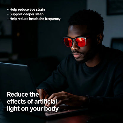 Blue Light Blocking Glasses For Gaming & Sleep – Dual Lens Amber Day