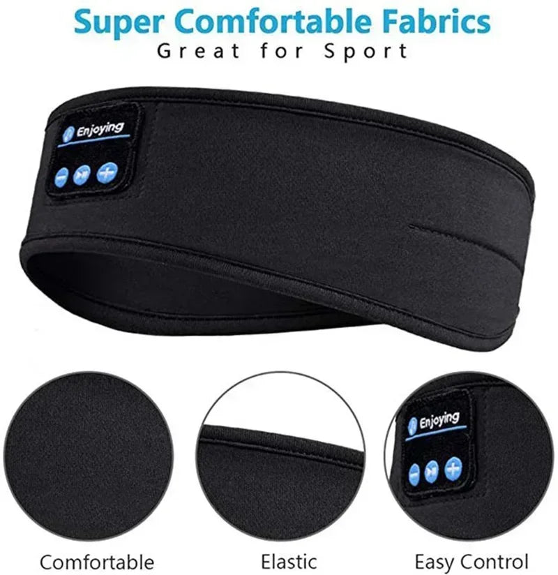 Wireless Bluetooth Headband Earphones Sports Headphones Elastic