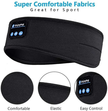 Wireless Bluetooth Headband Earphones Sports Headphones Elastic