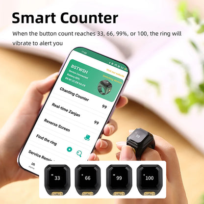 Newest Ring Smart Prayer Ring Prayer Reminder Tasbih Counter Time