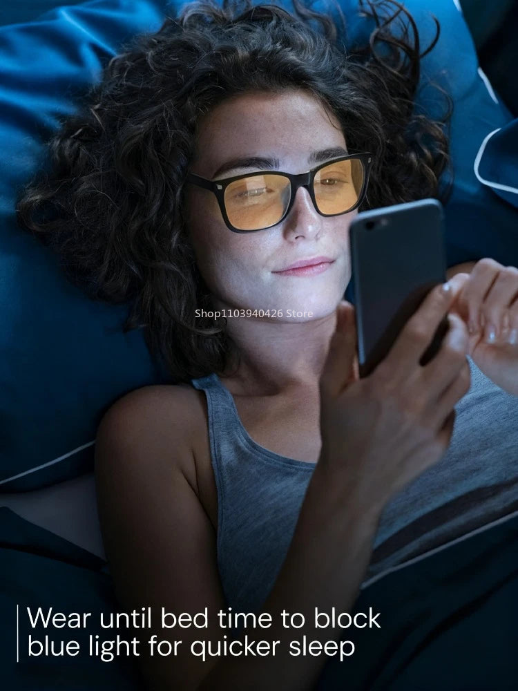 Blue Light Glasses Men Sleep Glasses For Blue Light Blocking Red Lens