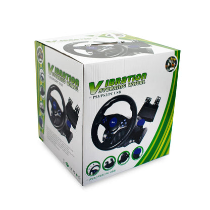Racing Steering Wheel Vibration Controller 7 In 1 Game Simulation Raci