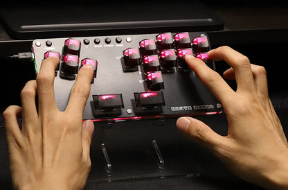 Cosmox Mini Stickless Arcade Controller Fightstick Hitbox For PC