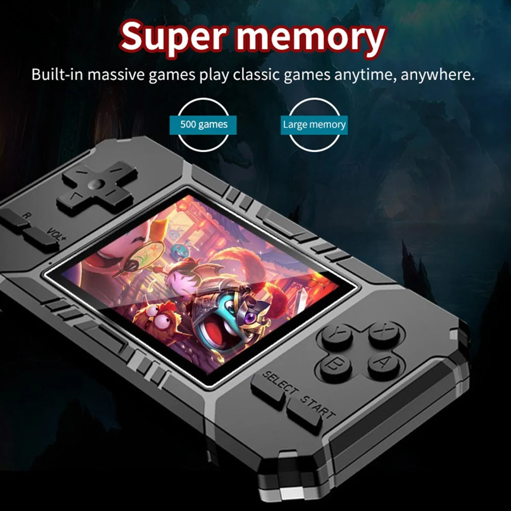 Retro Portable Mini Handheld Game Console 8-bit 3.0 Inch Color Screen
