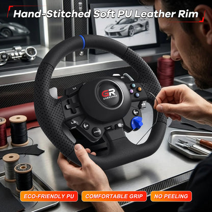 Racing Wheel For Console/console/pc,game Steering 11 Inch Leather