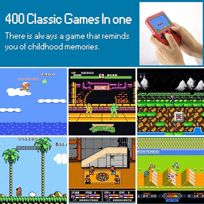 Retro Handheld Games Console Built-in 400 Video Games Portable Gaming