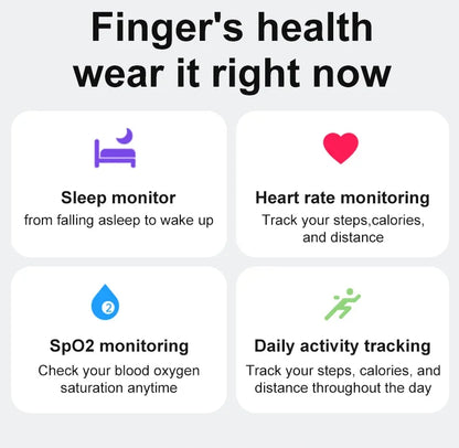 R08 Smart Ring For Men Women Touch Control Function Health Monitor