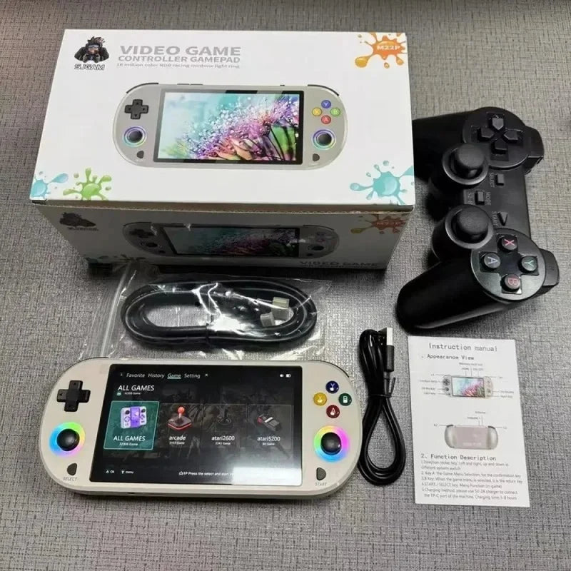 Retro Handheld Game Console 3.5 Inch HD Screen Dual Joystick Portable