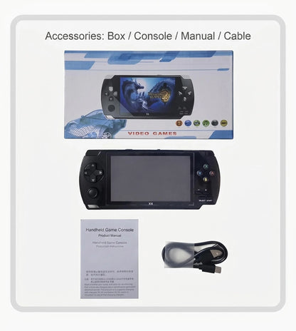 Retro Handheld Game Console 4.5 Inch IPS Screen Linux System Portable
