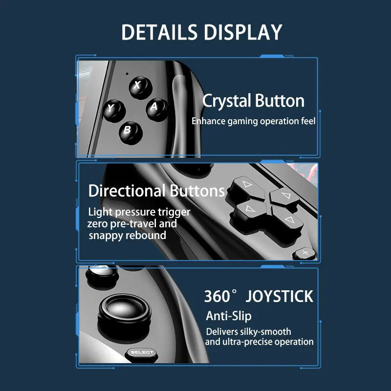 Retro Handheld Game Console 5.5-inch Large Display Portable Player