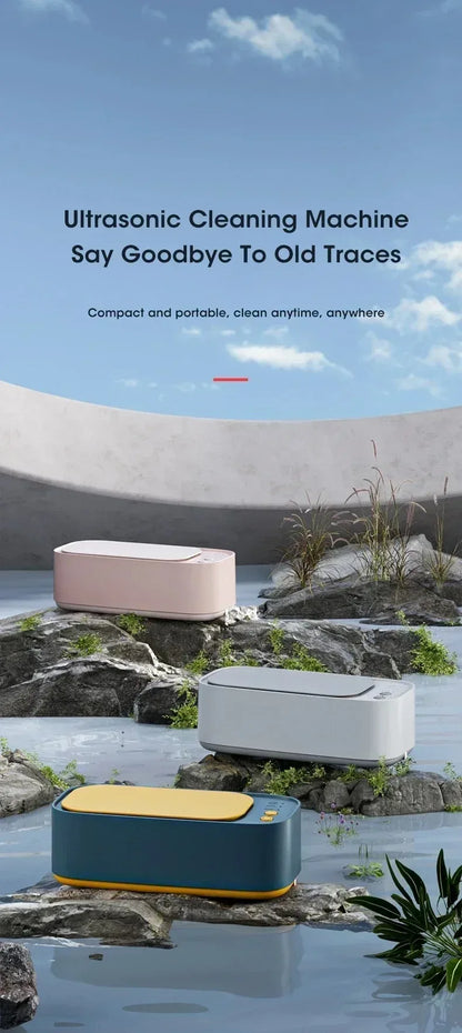 Portable Ultrasonic Cleaner Compact Ultrasonic Glasses Cleaning