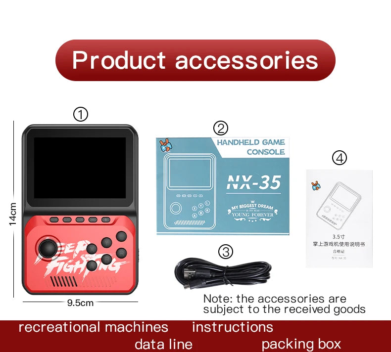 NX-35 Handheld Game Console 3.5inch Mini Retro Gaming Player 1700+