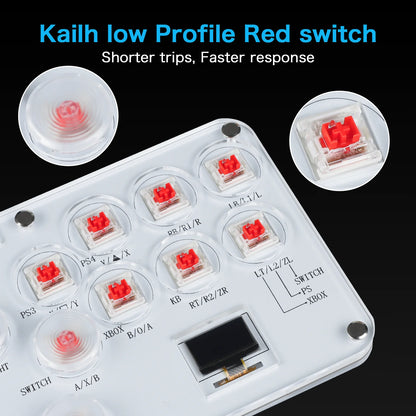 Arcade Hitbox Controller Fight Stick Joystick Hitbox Controller RGB Ke
