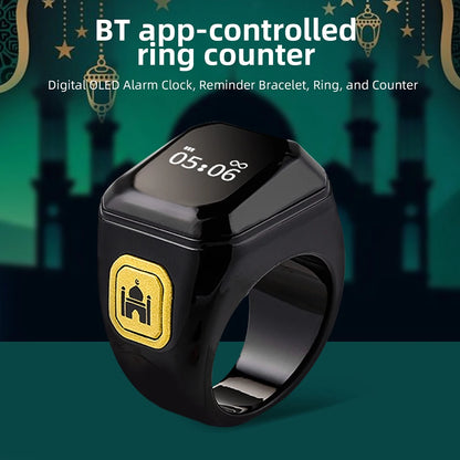 Newest Ring Smart Prayer Ring Prayer Reminder Tasbih Counter Time