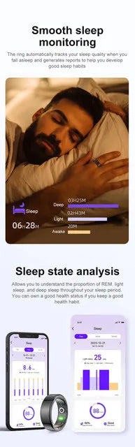 Multifunctional Smart Ring Used For Taking Photos Flashing Short