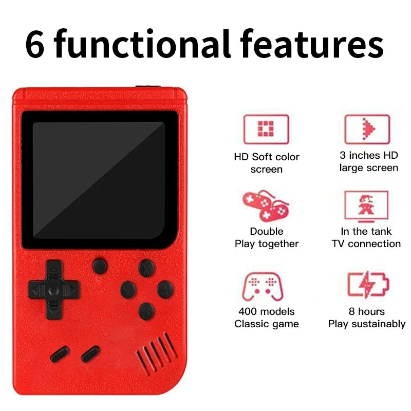 Retro Handheld Game Console Built-in 400 FC Games With Portable Case