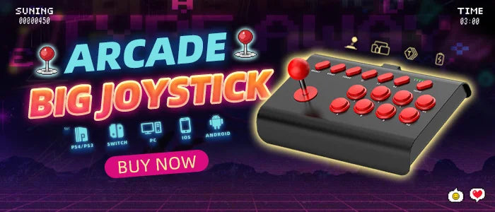 Arcade Joystick Wireless Gaming Controller For