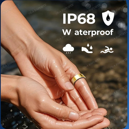 R09 Smart Ring Men Women With Charging Case,heart Rate Blood