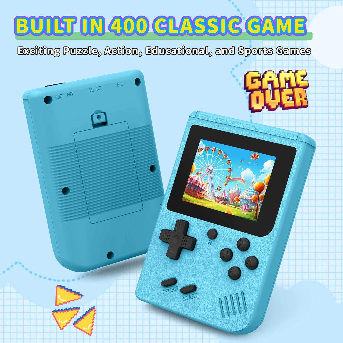 Retro Portable Mini Handheld Video Game Console 8 Bit 3.0 Inch Color
