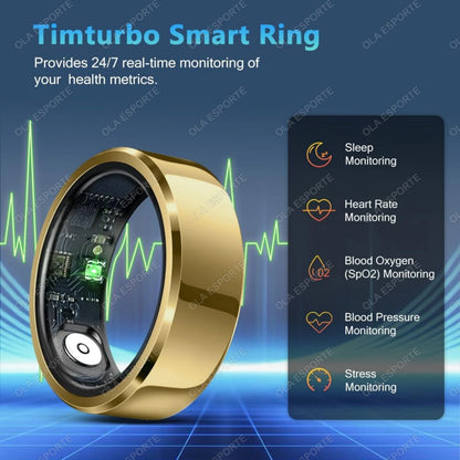R10 Smart Ring With Charging Dock Box Men Women Health Sleep Heart