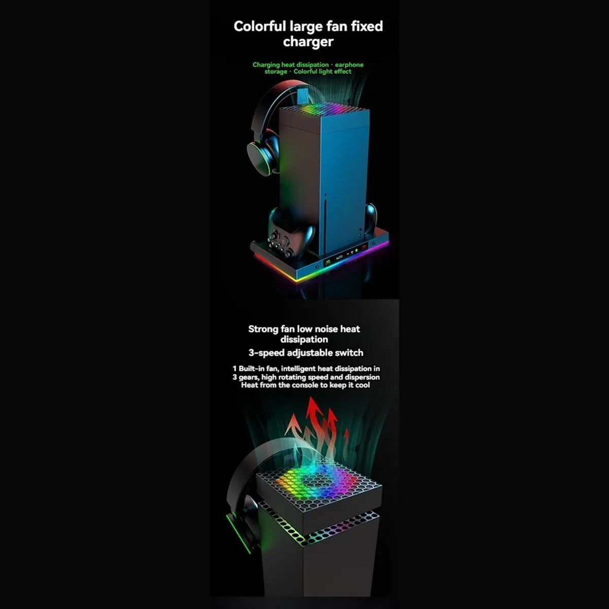 Welcome Deal-cooling Fan Stand&charging Station For Console