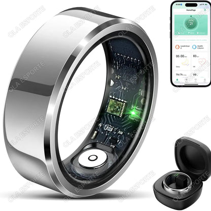 R10 Smart Ring With Charging Dock Box Men Women Health Sleep Heart