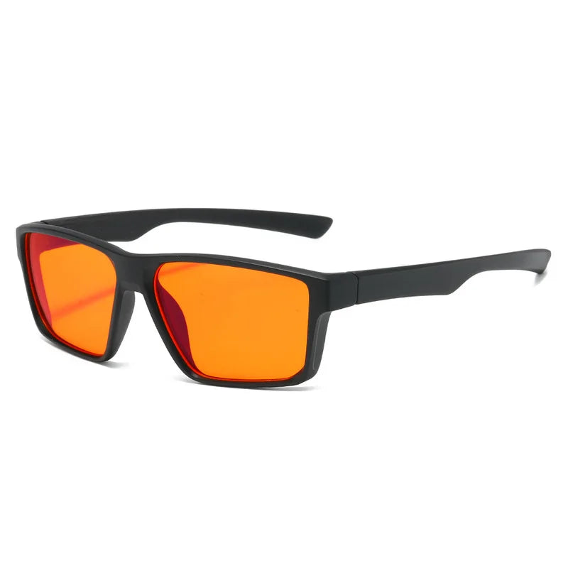 Europe Gaming Glasses For Men Women Red Orange Lens Anti Blue Light