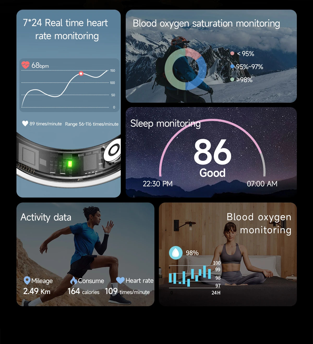 Smart Ring For Heart Rate & Sleep