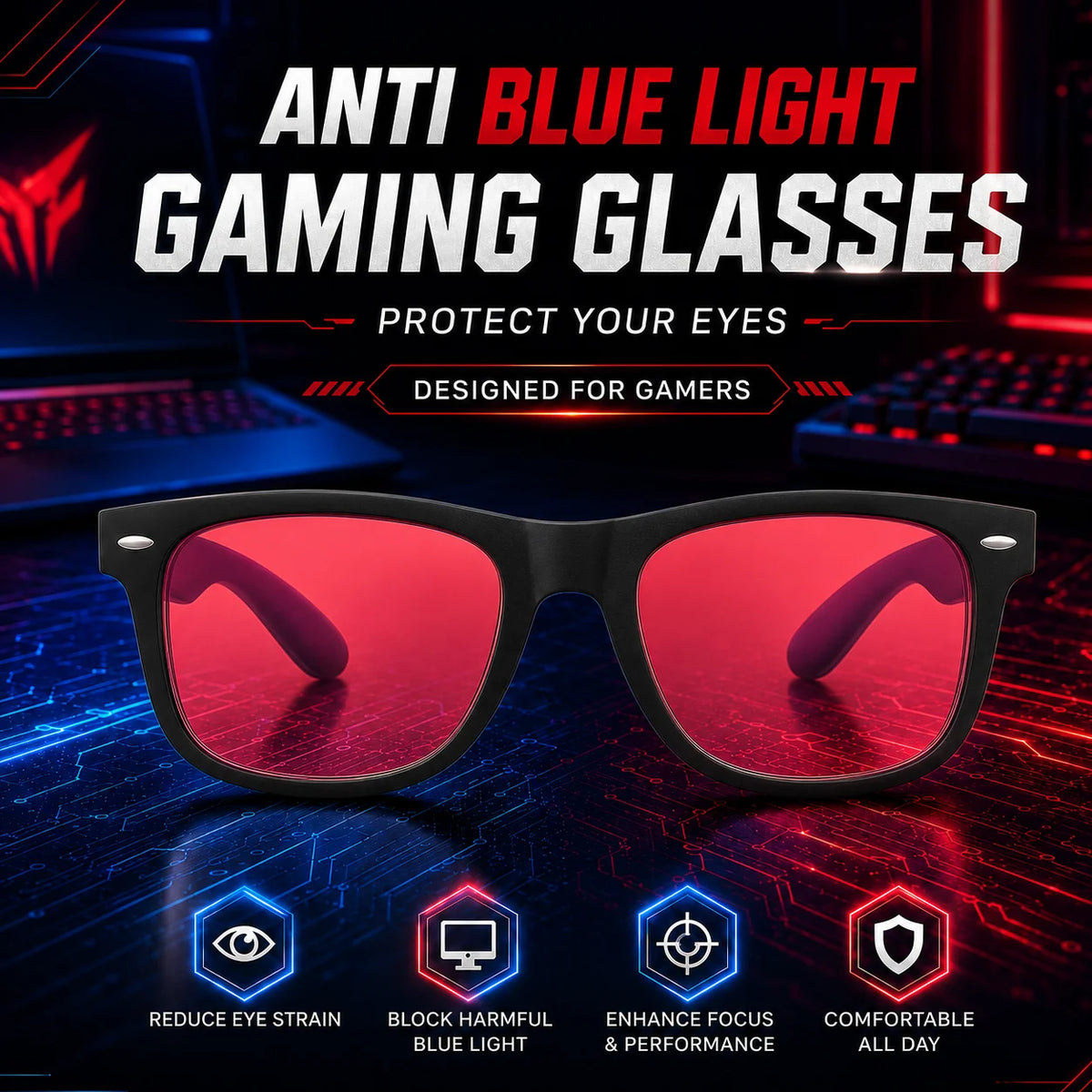 Anti-blue Light Gaming Glasses