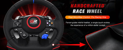 Racing Wheel For Console/console/pc,game Steering 11 Inch Leather